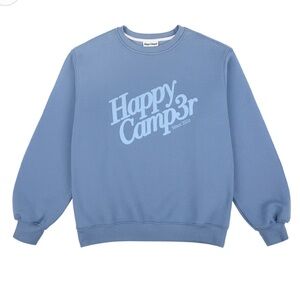 Happy Camp3r blue crewneck - size M